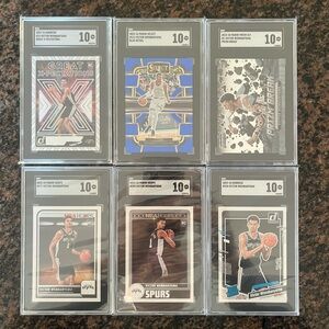 VICTOR WEMBANYAMA 6 Card Rookie Lot All SGC 10